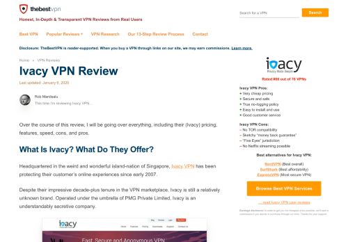 
                            3. Ivacy VPN Review - 2019 - Is This Cheap VPN Any Good?