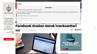 
                            8. Iværksætter: Indgreb mod Youtube og Facebook dræber dansk ...