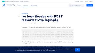 
                            1. I've been flooded with POST requests at /wp-login.php | ...