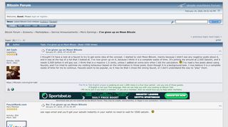 
                            7. I've given up on Moon Bitcoin - Bitcointalk
