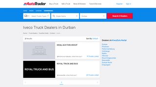 
                            10. IVECO Commercial vehicle dealers in Durban - Auto Trader