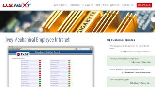 
                            12. Ivey Mechanical Employee Intranet | U.S.NEXT - Jackson, MS