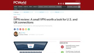 
                            8. IVPN review: A small VPN worth a look for U.S. and UK connections ...