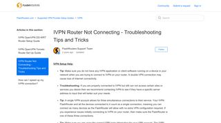 
                            11. IVPN Router Not Connecting - Troubleshooting Tips and Tricks ...