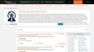 
                            12. IVRI Recruitment 2019 (Jobs, Vacancies) Latest 141 IVRI jobs ...