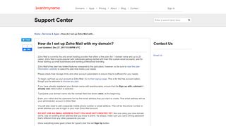 
                            8. iwantmyname | How do I set up Zoho Mail with my domain...