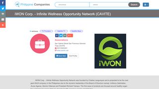 
                            6. Iwon Corp. - Infinite Wellness Opportunity Network (cavite) - San ...
