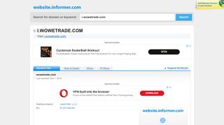 
                            5. i.wowetrade.com at Website Informer. WOWECOIN. Visit I Wowetrade.