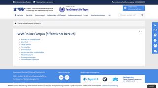 
                            2. IWW Online Campus - öffentlich - FernUni Hagen
