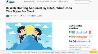 
                            5. IX Web Hosting Acquired By Site5: What Does This Mean For You?