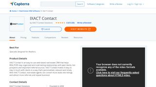 
                            10. IXACT Contact Reviews and Pricing - 2019 - Capterra