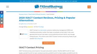 
                            11. IXACT Contact User Reviews & Pricing - Fit Small Business