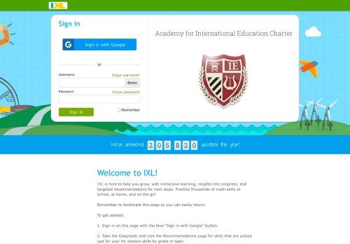 
                            11. IXL - Academy for International Education Charter