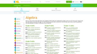 
                            5. IXL - Algebra