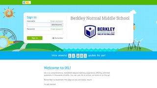 
                            3. IXL - Berkley Normal Middle School