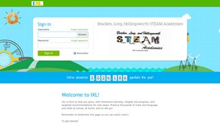 
                            11. IXL - Bracken, Long, Hollingsworth STEAM Academies