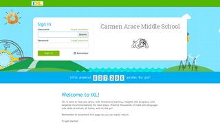 
                            3. IXL - Carmen Arace Middle School