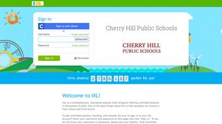 
                            10. IXL - Cherry Hill Public Schools