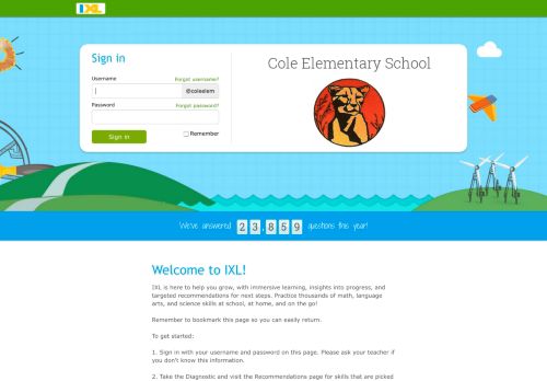 
                            4. IXL - Cole Elementary School