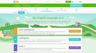 
                            9. IXL English Language Arts