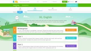 
                            8. IXL English | Online English practice