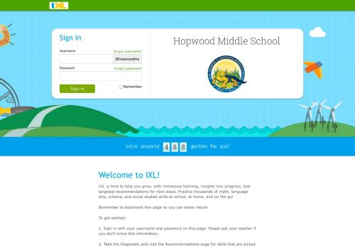
                            4. IXL - Hopwood Middle School