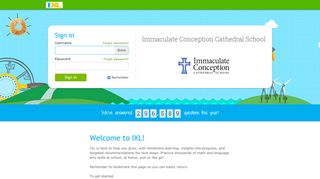 
                            8. IXL - Immaculate Conception Cathedral School