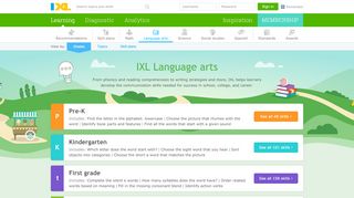 
                            10. IXL Language Arts | Learn language arts online