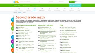
                            7. IXL | Learn 2nd grade math