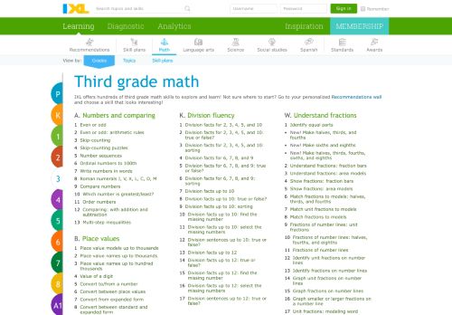 
                            8. IXL | Learn 3rd grade math