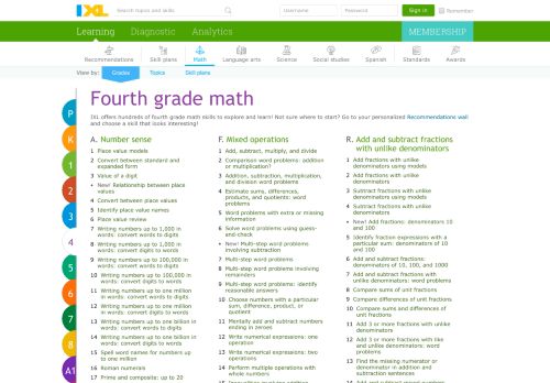 
                            9. IXL | Learn 4th grade math