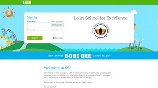 
                            6. IXL - Lotus School for Excellence