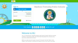 
                            10. IXL - Marlboro Township Public Schools
