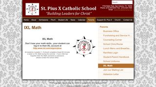 
                            5. IXL Math | St. Pius X Catholic School | San Antonio, TX