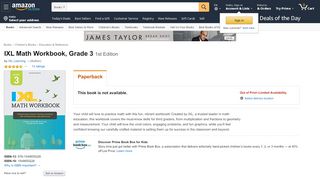 
                            11. IXL Math Workbook, Grade 3: IXL Learning ... - Amazon.com
