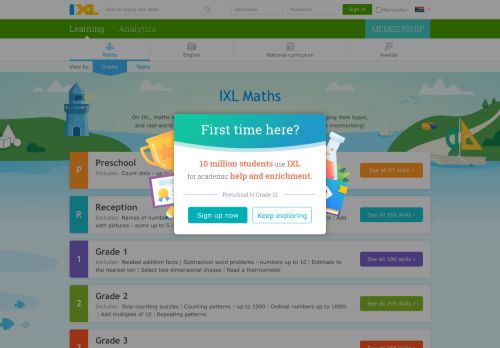 
                            4. IXL Maths | Online maths practice