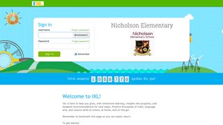 
                            6. IXL - Nicholson Elementary