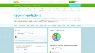 
                            3. IXL | Personalized skill recommendations