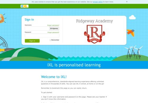 
                            8. IXL - Ridgeway Academy