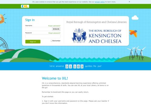 
                            11. IXL - Royal Borough of Kensingston and Chelsea Libraries