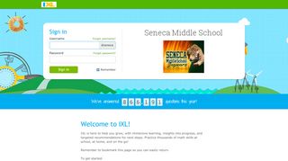 
                            4. IXL - Seneca Middle School