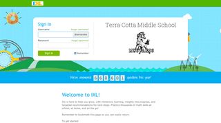 
                            12. IXL - Terra Cotta Middle School