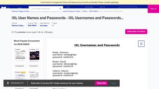 
                            11. IXL User Names and Passwords - IXL Usernames and Passwords ...