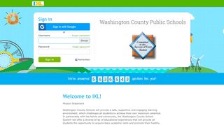 
                            8. IXL - Washington County Public Schools