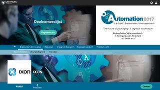 
                            6. IXON - Deelnemerslijst / Automation 2017, 's-Hertogenbosch - Easyfairs
