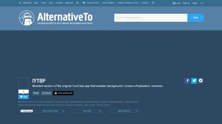 
                            12. iYTBP Alternatives and Similar Apps - AlternativeTo.net