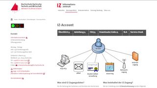 
                            2. IZ-Account – Hochschule Karlsruhe – Technik und Wirtschaft (HsKA)