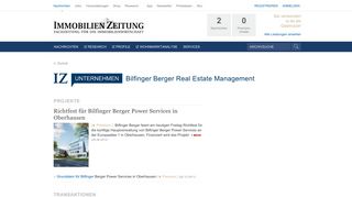 
                            3. IZ Unternehmen » Bilfinger Berger Real Estate Management