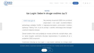 
                            10. Iza Login: Sebe in druge vodimo 24/7 | CEED Slovenia