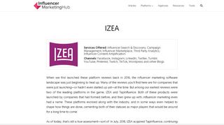 
                            6. IZEA Review - Pricing and Features | Software Reviews